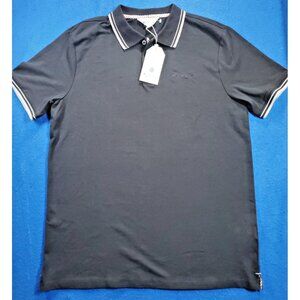 Ben Sherman Black Polo Shirt Men's Size Medium NEW NWT Mod Fit Classical Fit